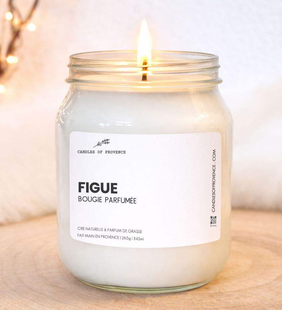 Grande Bougie parfumée Figue Collection Cottage Fait-main en Provence