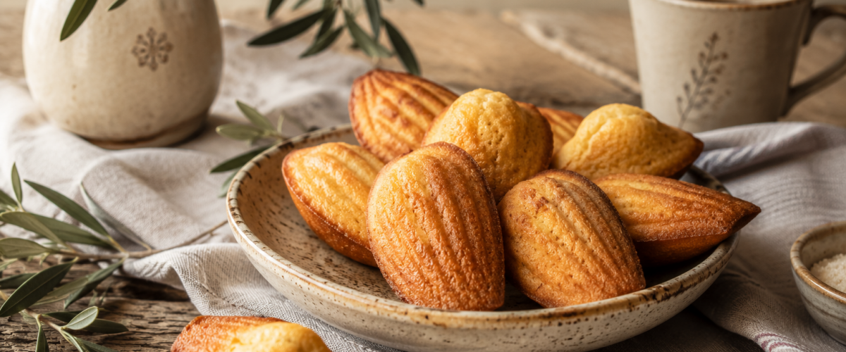 Madeleines maison dorées préparées selon une recette traditionnelle française.